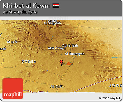 Physical Panoramic Map of Khirbat Al Kawm