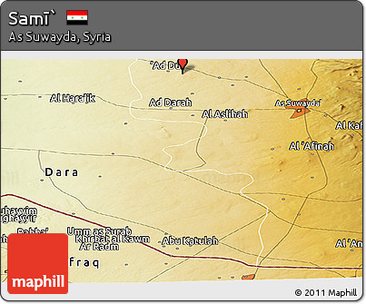 Physical Panoramic Map of Samī`