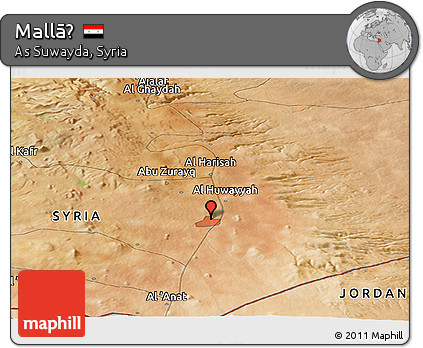 Satellite Panoramic Map of Mallāḩ