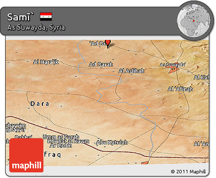 Satellite Panoramic Map of Samī`