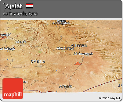 Satellite Panoramic Map of `Ajalāt