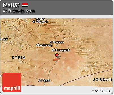 Satellite Panoramic Map of Mallāḩ