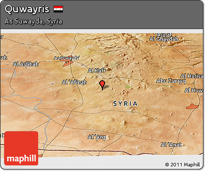Satellite Panoramic Map of Quwayris