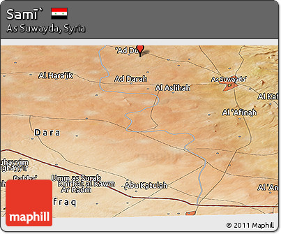 Satellite Panoramic Map of Samī`