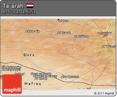 Satellite Panoramic Map of Ta`ārah