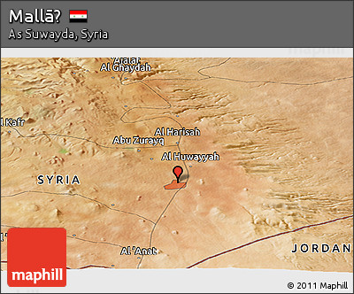 Satellite Panoramic Map of Mallāḩ