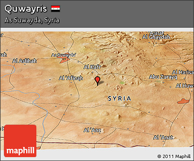 Satellite Panoramic Map of Quwayris