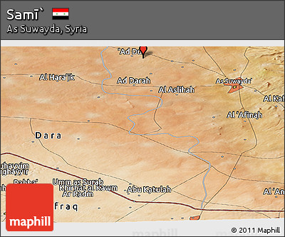 Satellite Panoramic Map of Samī`