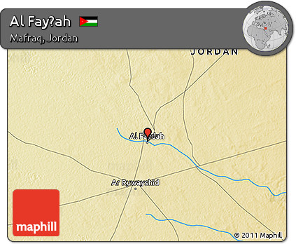Physical 3D Map of Al Fayḑah