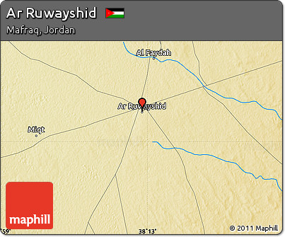 Physical Map of Ar Ruwayshid