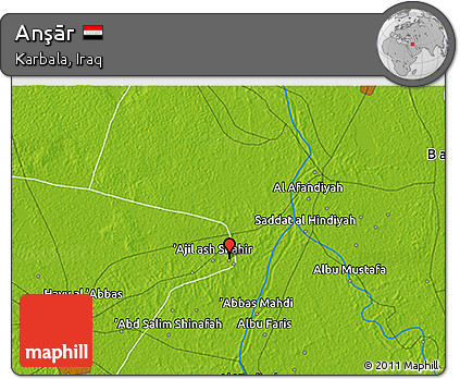Physical 3D Map of Anşār