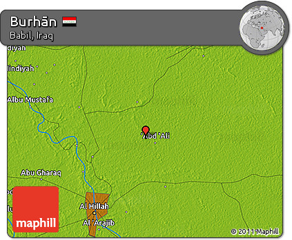 Physical 3D Map of Burhān