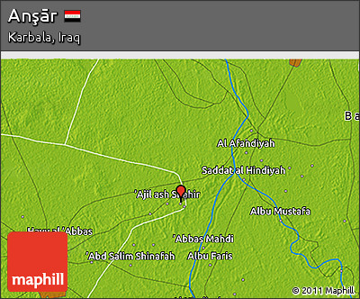 Physical 3D Map of Anşār