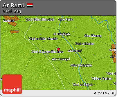 Physical 3D Map of Ar Raml