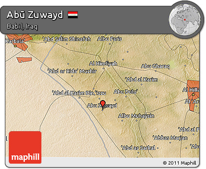 Satellite 3D Map of Abū Zuwayd