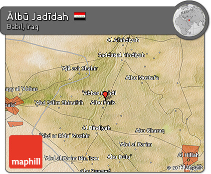 Satellite 3D Map of Ālbū Jadīdah