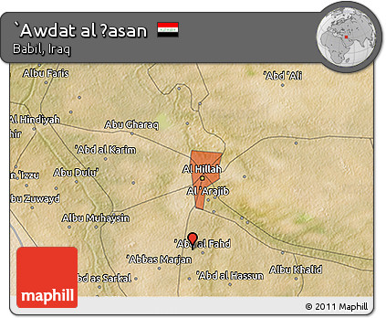 Satellite 3D Map of `Awdat Al Ḩasan