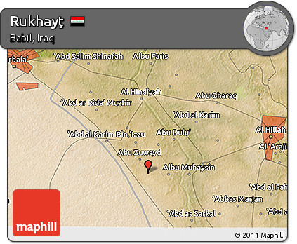 Satellite 3D Map of Rukhayţ
