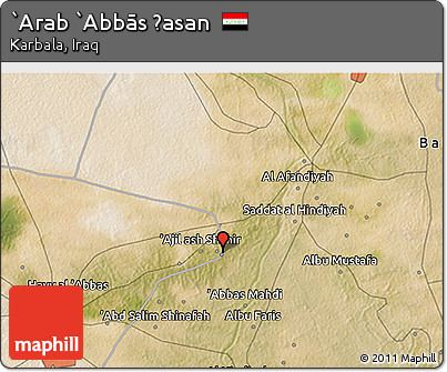 Satellite 3D Map of `Arab `Abbās Ḩasan