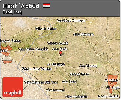 Satellite 3D Map of Hātif `Abbūd