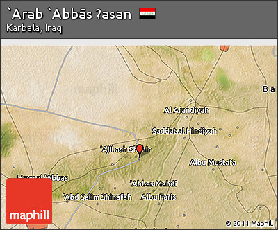 Satellite 3D Map of `Arab `Abbās Ḩasan
