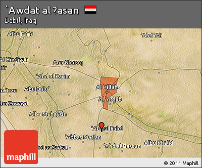 Satellite 3D Map of `Awdat Al Ḩasan