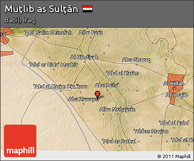 Satellite 3D Map of Muţlib As Sulţān