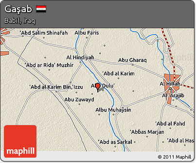 Shaded Relief 3D Map of Gaşab