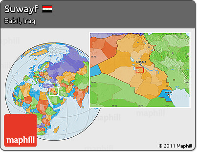 Political Location Map of Suwayf