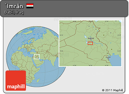 Savanna Style Location Map of `Imrān