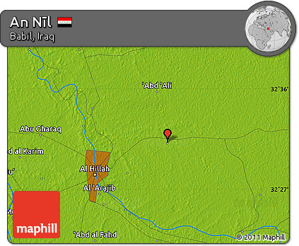 Physical Map of An Nīl