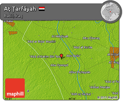 Physical Map of Aţ Ţarfāyah