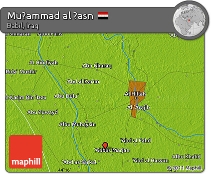 Physical Map of Muḩammad Al Ḩasn