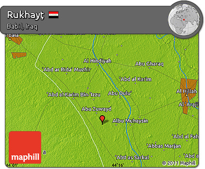 Physical Map of Rukhayţ