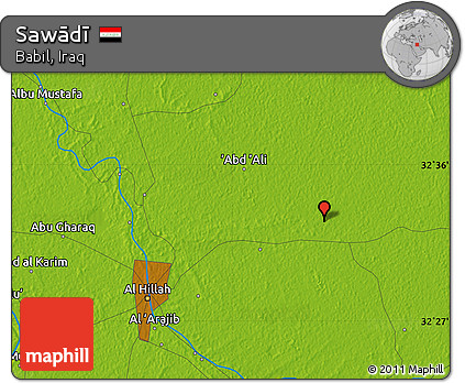 Physical Map of Sawādī