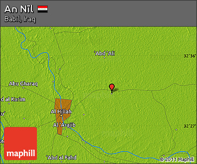 Physical Map of An Nīl