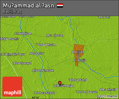 Physical Map of Muḩammad Al Ḩasn