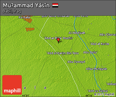 Physical Map of Muḩammad Yāsīn