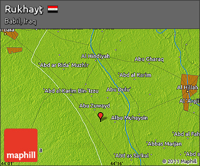 Physical Map of Rukhayţ