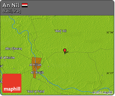 Physical Map of An Nīl