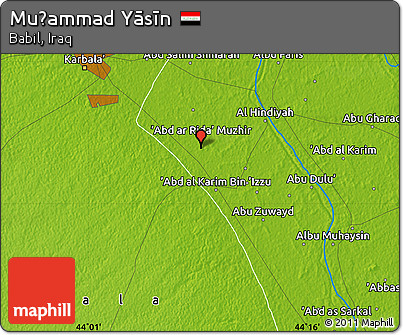 Physical Map of Muḩammad Yāsīn