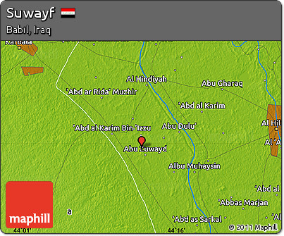 Physical Map of Suwayf