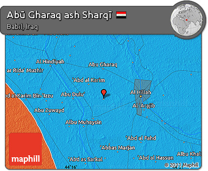 Political Map of Abū Gharaq Ash Sharqī