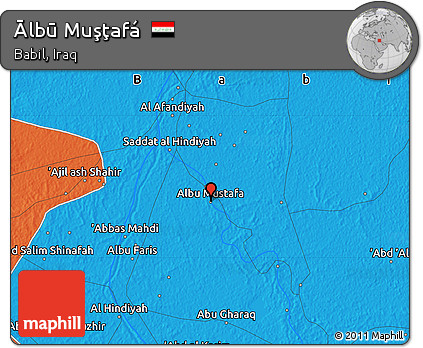 Political Map of Ālbū Muşţafá