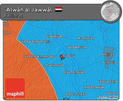 Political Map of `Alwān Al Jawwāl