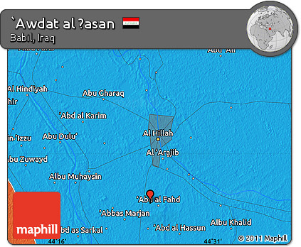 Political Map of `Awdat Al Ḩasan