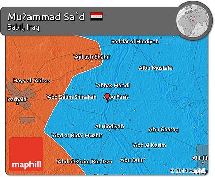 Political Map of Muḩammad Sa`d