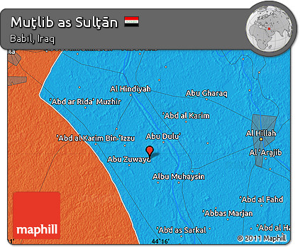 Political Map of Muţlib As Sulţān