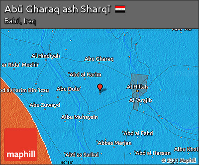 Political Map of Abū Gharaq Ash Sharqī