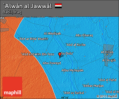Political Map of `Alwān Al Jawwāl